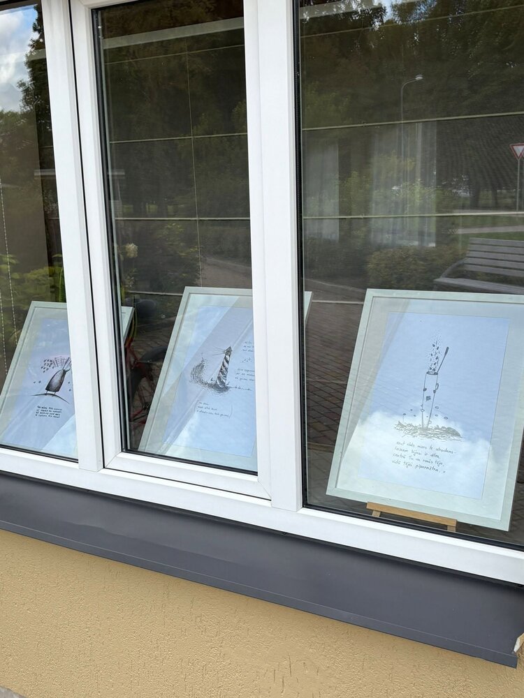 Zīmējumu izstāde Ventspils novada Vārves pagasta saietu namā “Mazā Vinda”