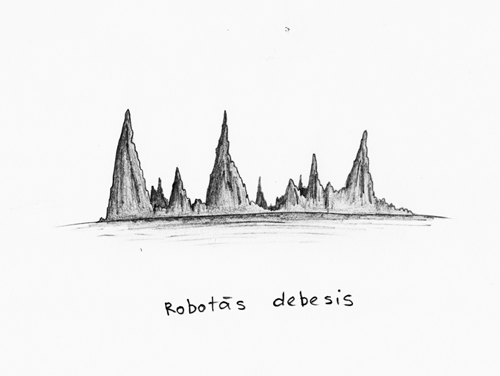 robotās debesis