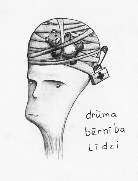 Drūmā bērnība līdzi