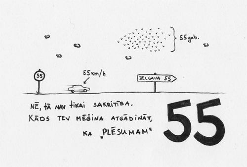 Nē, tā nav tikai sakritība. Kāds tev mēģina atgādināt, ka "Plēsumam" 55