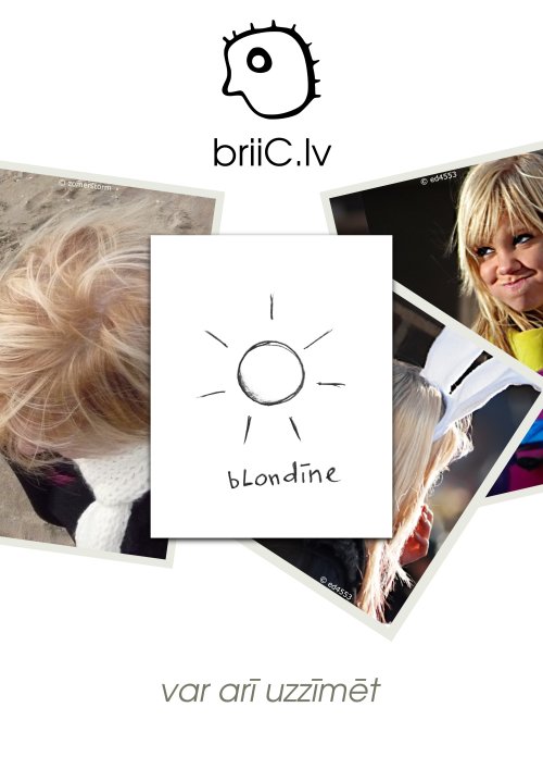 briiC.lv | var arī uzzīmēt | blondīne