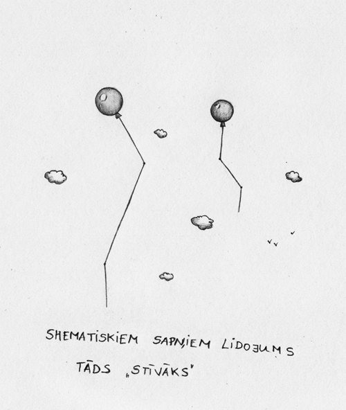 Shematiskiem sapņiem lidojums tāds "stīvāks"